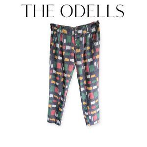 Anthropologie The Odells multicolored lowrise Y2K windowpane pants EUC size S